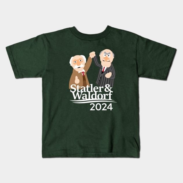 Statler & Waldorf 2024 Kids T-Shirt by MustardSoda